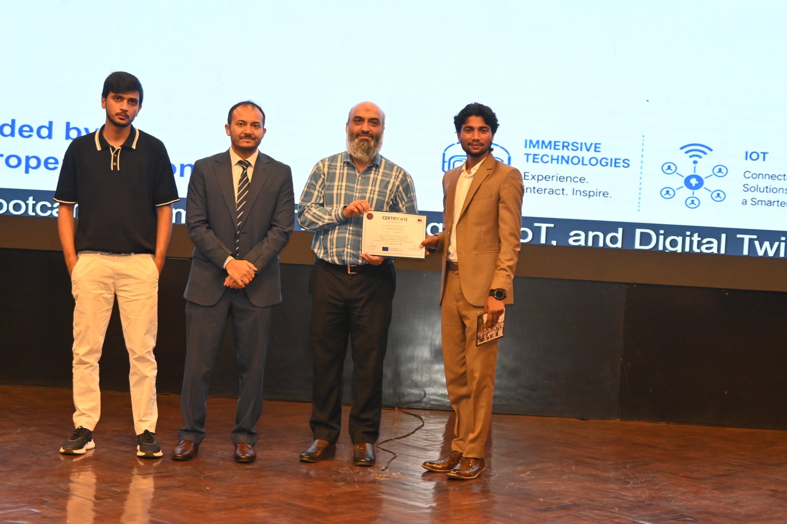 Certificate presentation